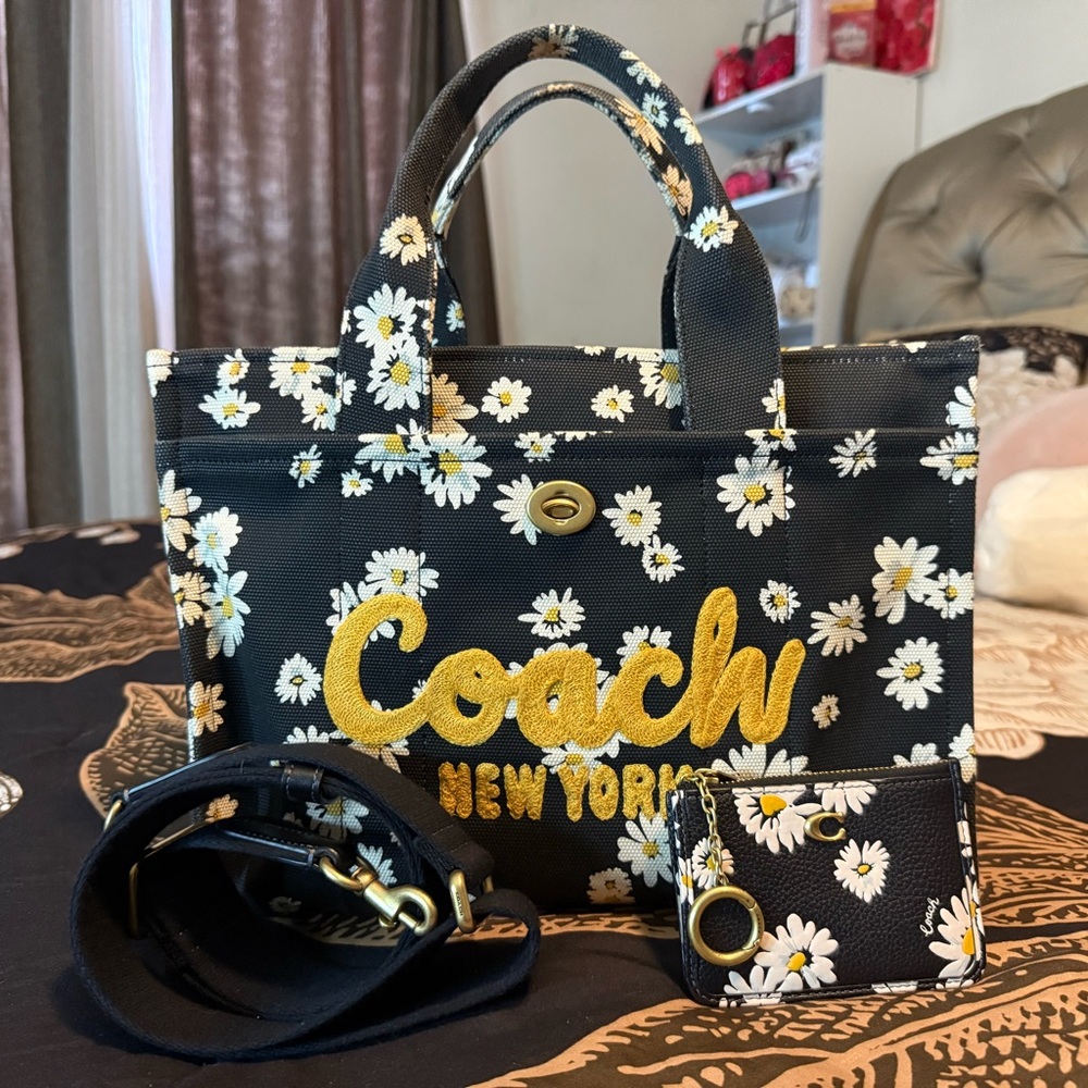 Coach Cargo Floral Tote Bag